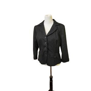Pinstripe 3/4 Sleeve Blazer Size 12